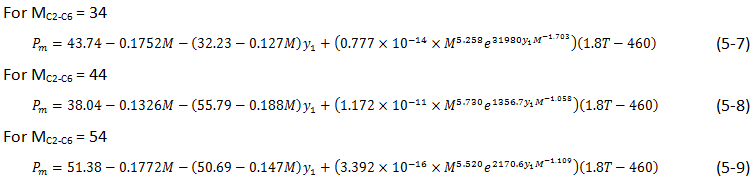 Equation 5-7 to 5-9