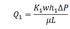 Layer 1 Equation of Permeability