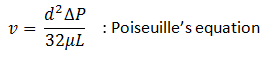 Poiseuille's equation
