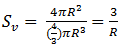 Specific Surface Area of Porous Material with Identical Spheres Equation