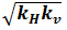 square root of KHKv