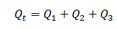 Total Flow Rate Alternative Equation from Layered System with different Permeability