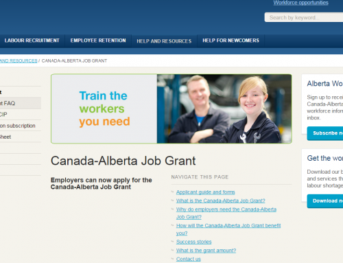 Alberta Grant Subsidizes 66% of Training Program