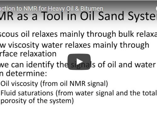 NMR for Heavy Oil & Bitumen Introductory Training Video